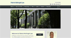 Desktop Screenshot of patrickmcknightlaw.com